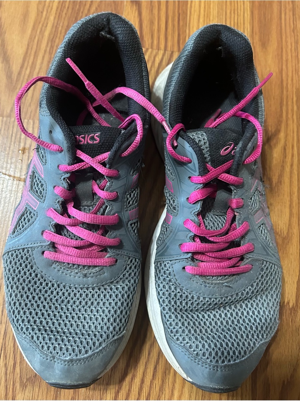ASICS Women’s Running Shoes Gray Pink Mesh Sneakers Size 8.5 GUC
